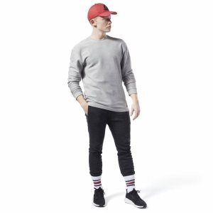 Reebok Training Essentials Twill Crew Sweatshirt Herren - Grau - DE 428-HBO